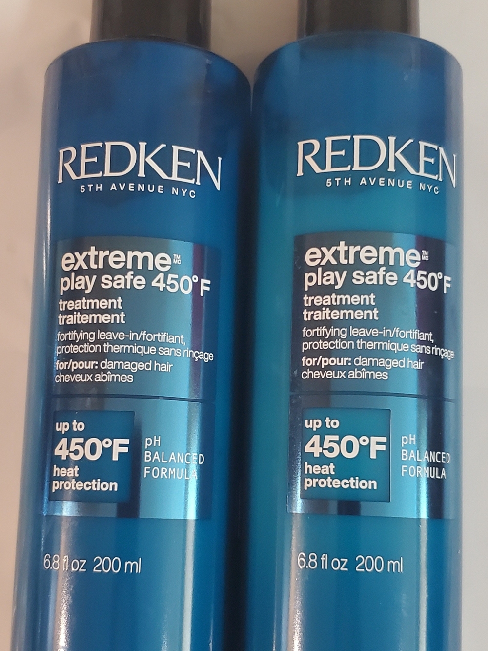 Redken Extreme Play Safe 450°F Treatment - Blue Bottles (Lot Of 2)